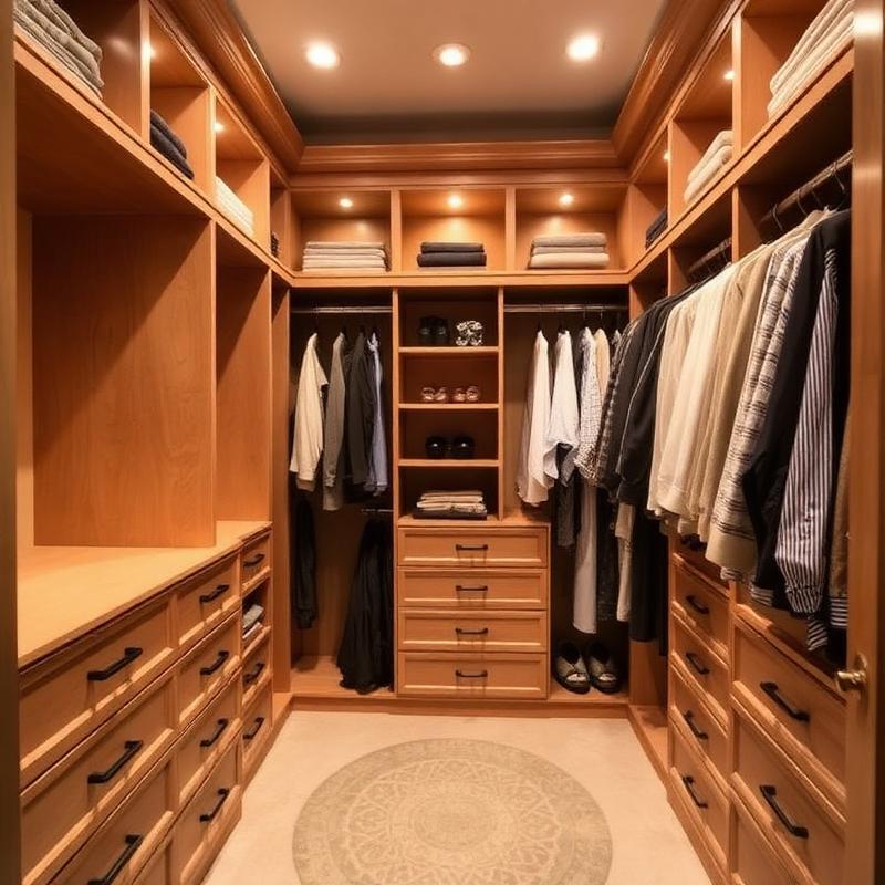 Custom walk-in closet