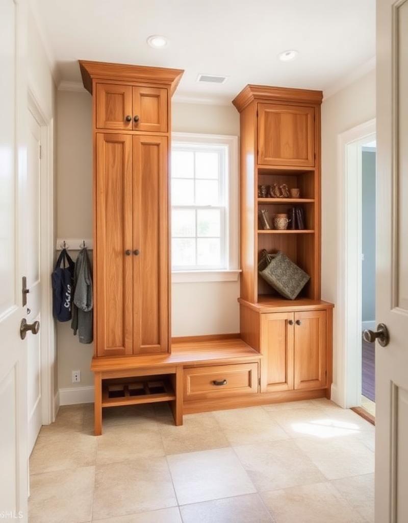 Mudroom built-in cabinetry
